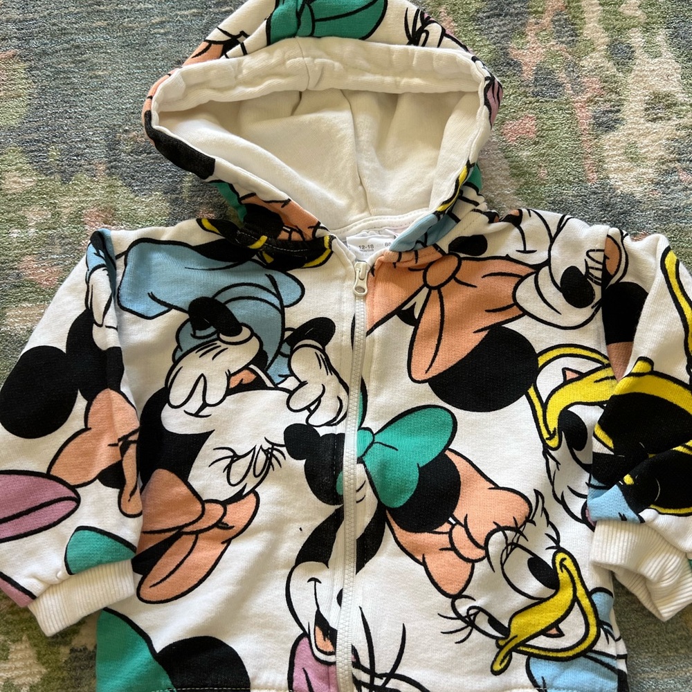 Zara Disney Character Zip-up Hoodie